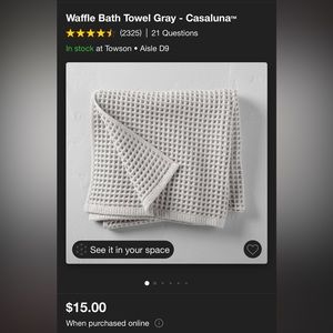 Casaluna waffle towels set